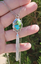 Load image into Gallery viewer, Pendant and Silver Tassel Necklace