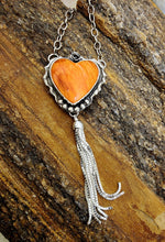 Load image into Gallery viewer, Pendant and Silver Tassel Necklace