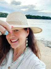 Load image into Gallery viewer, Triple-Drop Sierra Nevada Turquoise Earrings