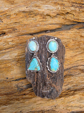 Load image into Gallery viewer, Sonoran Turquoise Double-drop Earrings