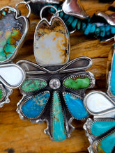 Load image into Gallery viewer, ©️ The RelicSun Cowgirl Hats with Rays of Turquoise -Pendants