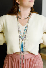 Load image into Gallery viewer, Royston Turquoise Tassel Lariat