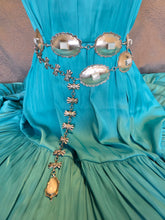 Load image into Gallery viewer, Ruffle Concho Belt with Mother of Pearl