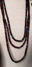 Load image into Gallery viewer, Genuine Garnet and Turquoise Necklace