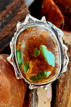 Load image into Gallery viewer, Elevated Royston Turquoise and Peridot Ring
