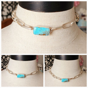 Number 8 Turquoise Choker - The Tracy Choker