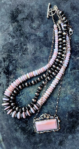 Pink Caribbean Conch Shell Necklace