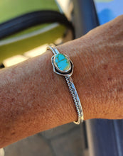 Load image into Gallery viewer, The Off-Center and Center Cuff Stack -Sonoran Gold Turquoise
