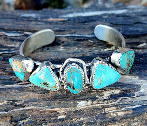 Sonoran Turquoise Row Cuff