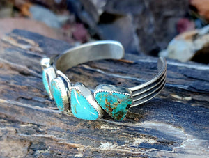 Sonoran Turquoise Row Cuff