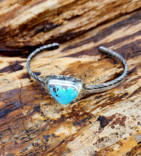 Load image into Gallery viewer, The Off-Center and Center Cuff Stack - Golden Hills Turquoise
