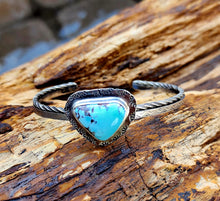 Load image into Gallery viewer, The Off-Center and Center Cuff Stack - Golden Hills Turquoise
