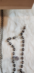 Genuine Navajo Pearl Rosary Necklace