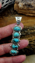 Load image into Gallery viewer, Kingman Turquoise - Stacked Pebble Pendant
