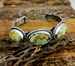 Green Persian Turquoise Ruffle Cuff