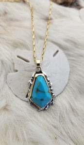 The Solitaire Turquoise Pendant