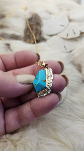 The Solitaire Turquoise Pendant