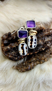 "For the Love of Animal Print" Shell Earrings