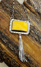 Load image into Gallery viewer, Pendant and Silver Tassel Necklace
