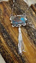 Load image into Gallery viewer, Pendant and Silver Tassel Necklace
