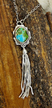 Load image into Gallery viewer, Pendant and Silver Tassel Necklace
