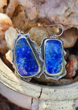 Load image into Gallery viewer, Faceted Blue Lapis Lazuli Earrings
