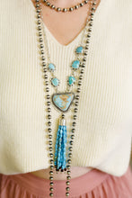 Load image into Gallery viewer, Royston Turquoise Tassel Lariat
