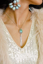 Load image into Gallery viewer, Pendant and Silver Tassel Necklace
