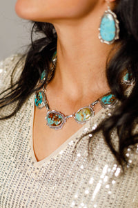 Royston Turquoise Choker/Colar Necklace