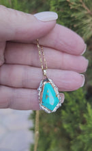 Load and play video in Gallery viewer, The Solitaire Turquoise Pendant
