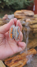 Load and play video in Gallery viewer, Lava Flow Jasper Earrings
