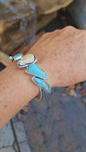 Load and play video in Gallery viewer, Wapiti and Turquoise Row Cuff
