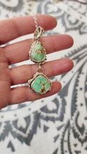 Load and play video in Gallery viewer, Double Teardrop Persian Turquoise Pendant
