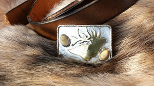 Elk Ivory Belt Buckle