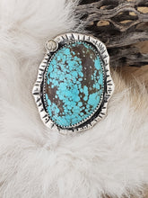 Load image into Gallery viewer, No. 8 Turquoise and Zircon Ring
