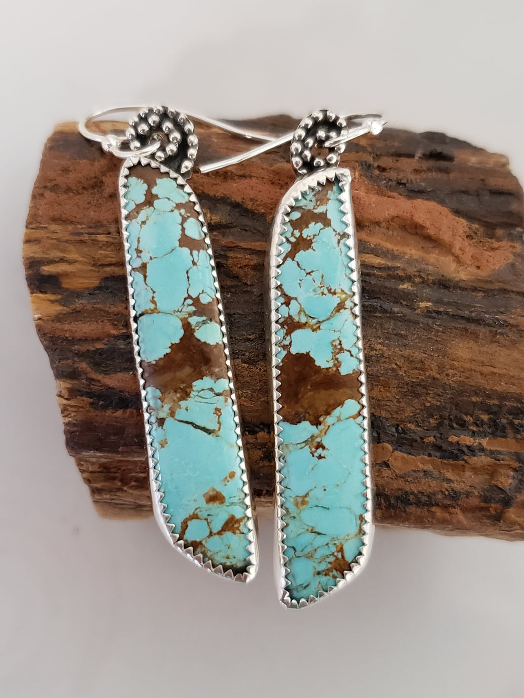 No. 8 Turquoise Earrings