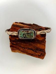 No. 8 Turquoise Stamped Cuff