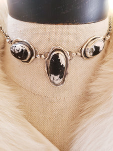 Triple White Buffalo Necklace