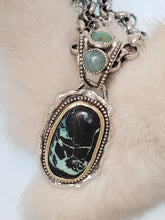 Load image into Gallery viewer, New Lander Turquose with Peruvian Opals -  Pendant
