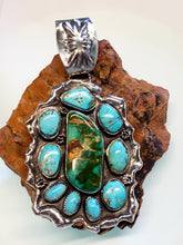 Load image into Gallery viewer, Turquoise Cluster Statement Pendant
