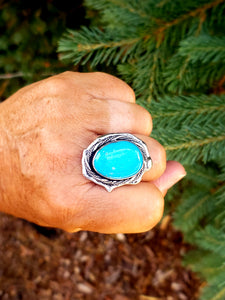 Beautiful Blue Kingman Turquoise Ring