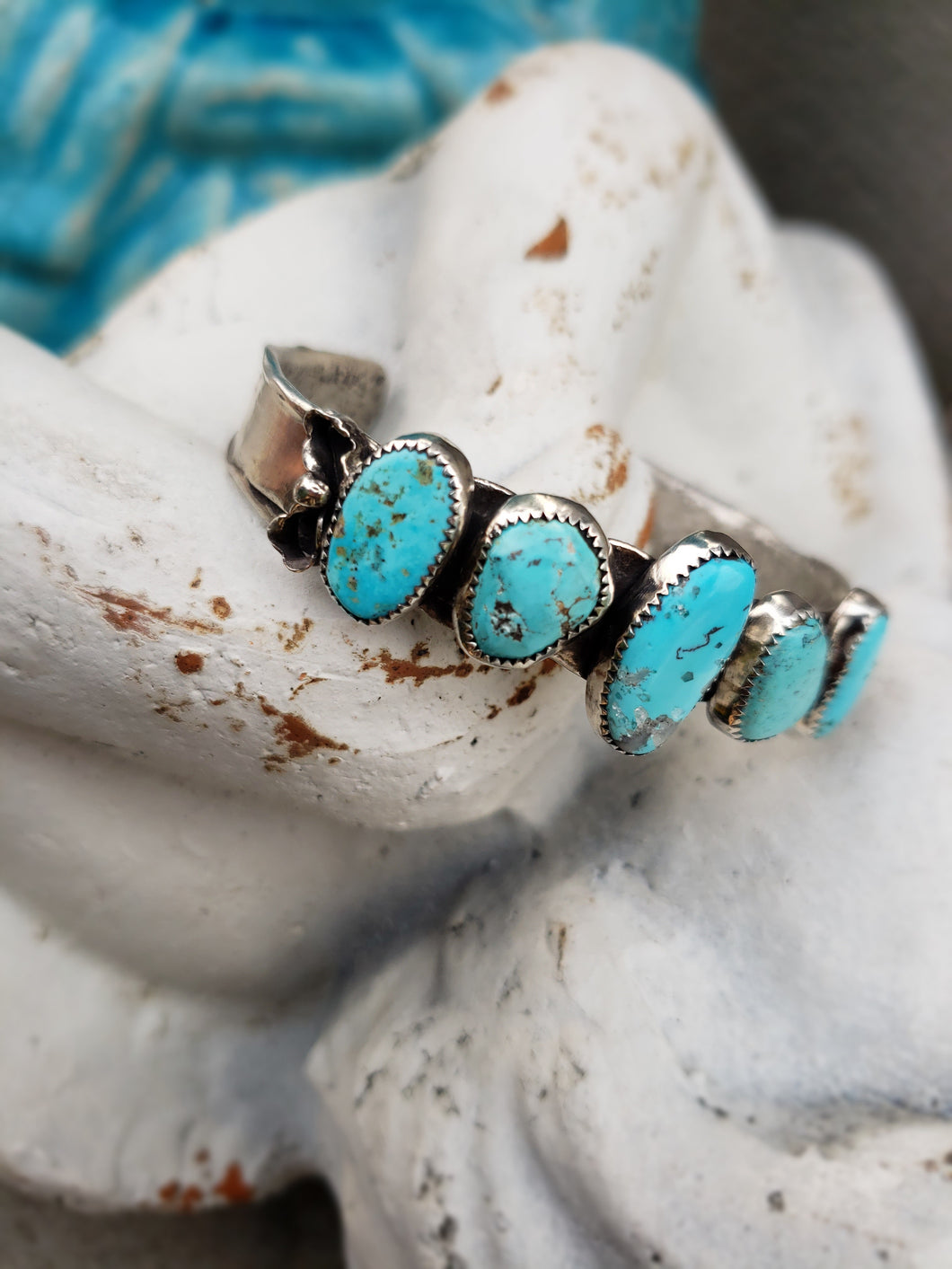 5 Baby-blue RoystonTurquoise Organic Cuff