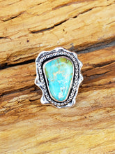 Load image into Gallery viewer, From the Vault: Old Stock Natural King&#39;s Manassa Turquoise Ring
