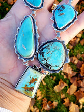 Load image into Gallery viewer, The Eleven-Stone Bisbee and Kingman Turquoise Lariat
