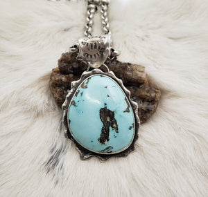 Powder-Blue Royston Turquoise Pendant