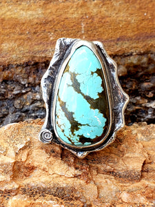 Number 8 Turquoise Ring