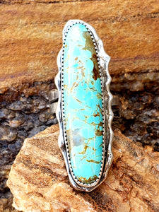 Number 8 Turquoise Ring