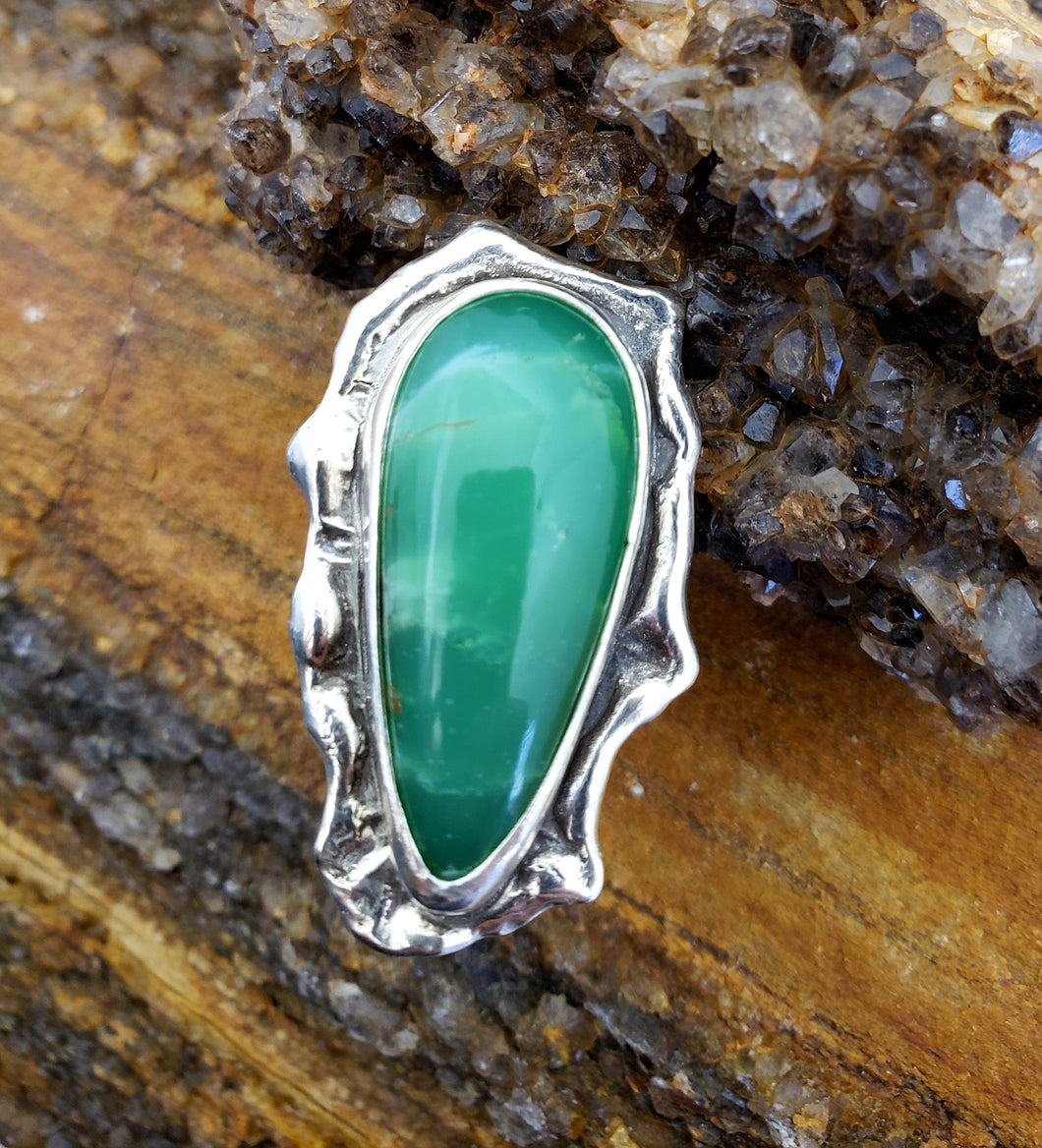 Chrysoprase Gem Ring