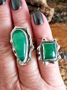 Chrysoprase Gem Ring