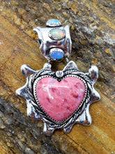 Load image into Gallery viewer, Natural Pink Norway Thulite and genuine Opal  Pendant
